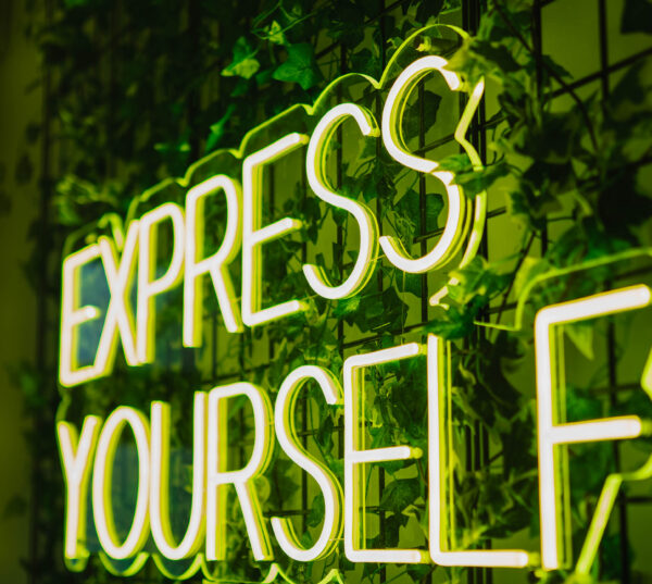 express yourself wall signage