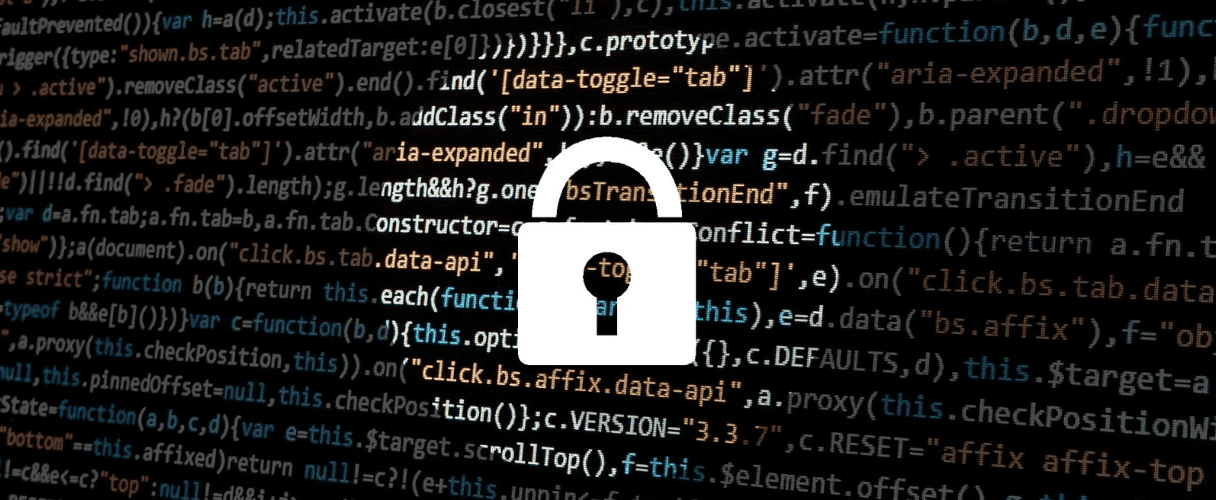 lock in front of website coding