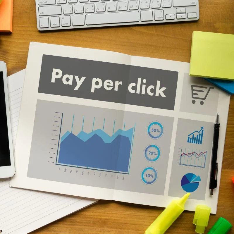 pay per click stock photo