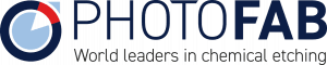 Photofab logo that reads 'World leaders in chemical etching'