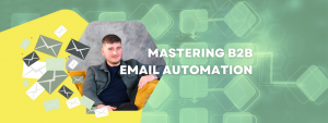 Centered blog header graphic about email marketing automation