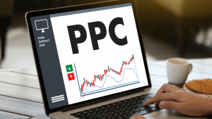 Pay-per-click advertising graphic explaining PPC campaign strategy