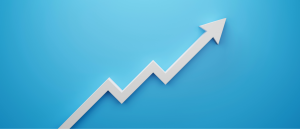 Chart illustration demonstrating continuous SEO traffic growth over time