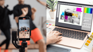 Video vs graphic content comparison visual for marketing performance