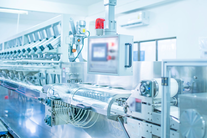 Industrial graphic representing digital marketing for the chemical sector